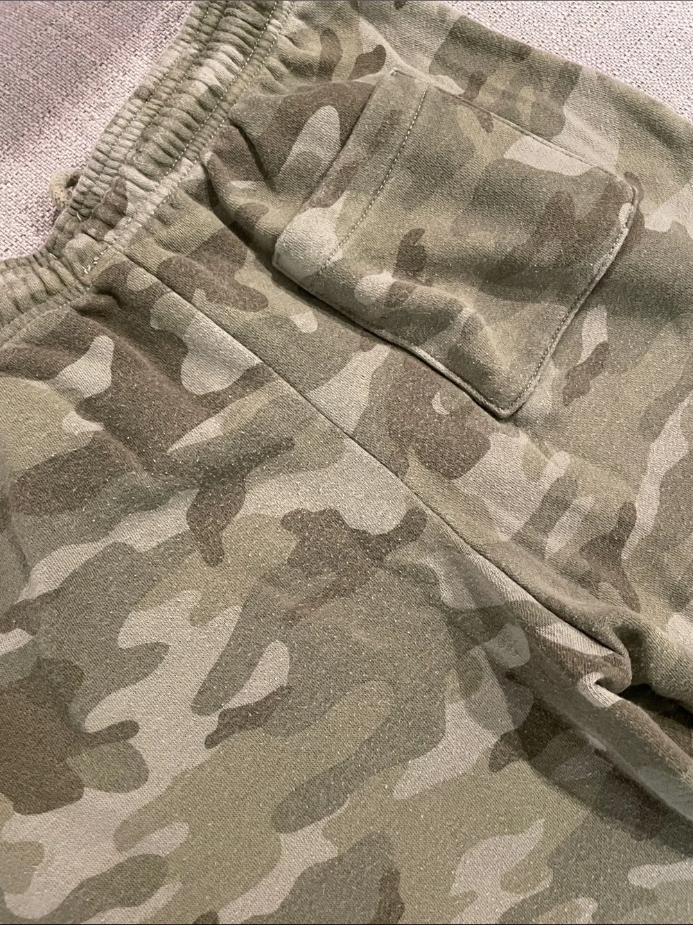 GAP Olive Green Camo Kids Jogger Sweatpants